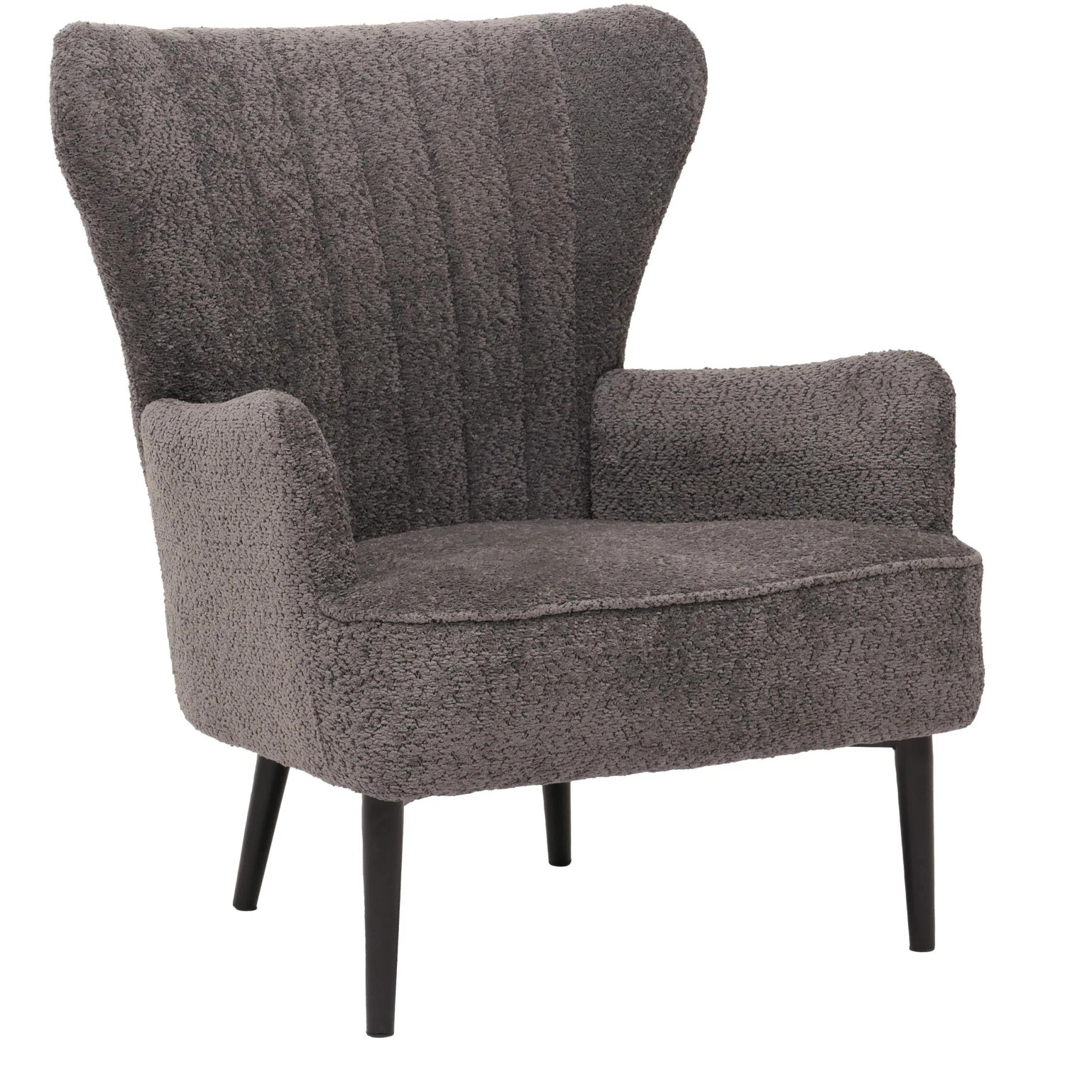MCW Lounge-Sessel K37 Stoff Chenille 500g/m² Dunkelgrau günstig online kaufen