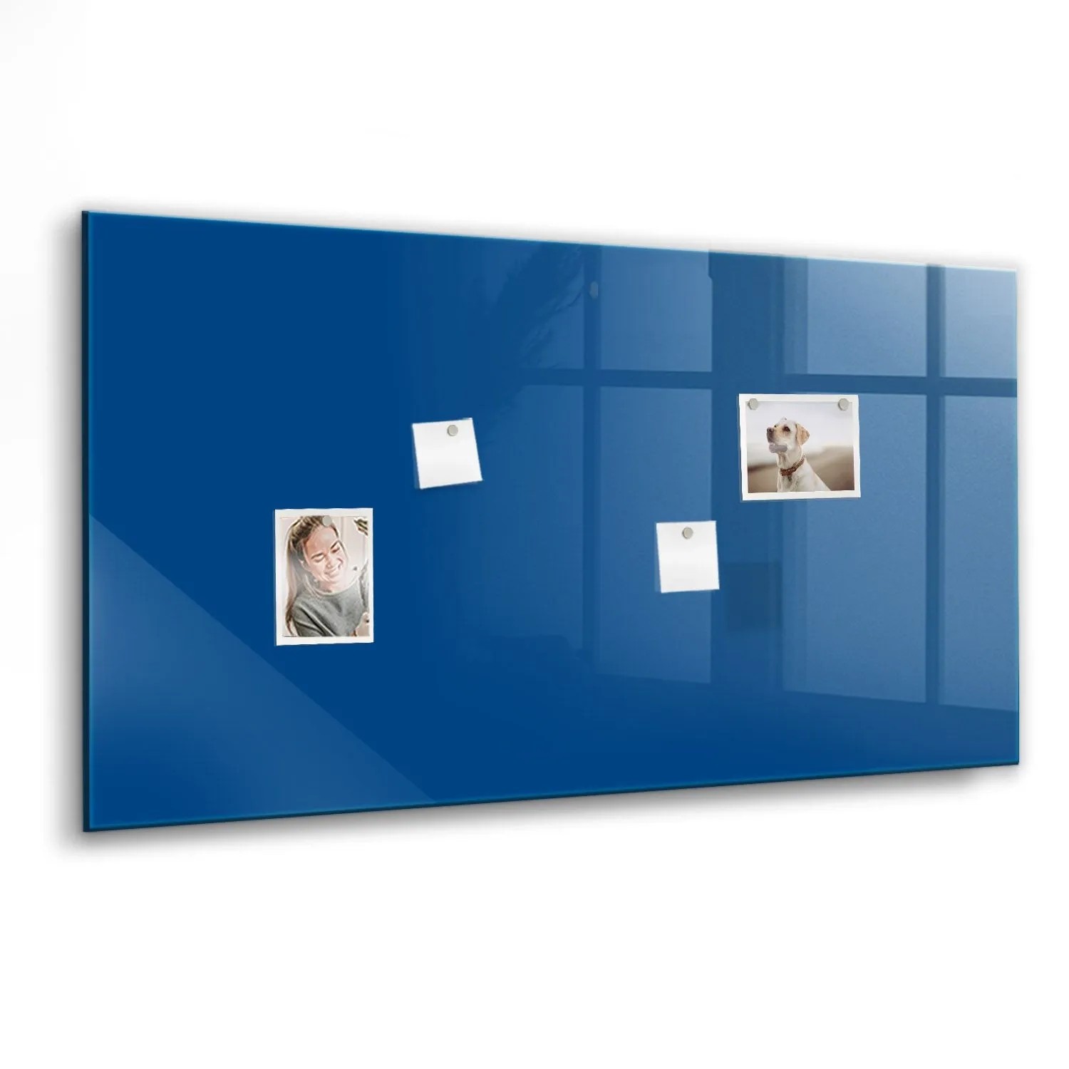 Tulup Schreib Magnettafel Blaue Farbe 120x60 cm Magnettafel Wohnzimmer Glas günstig online kaufen