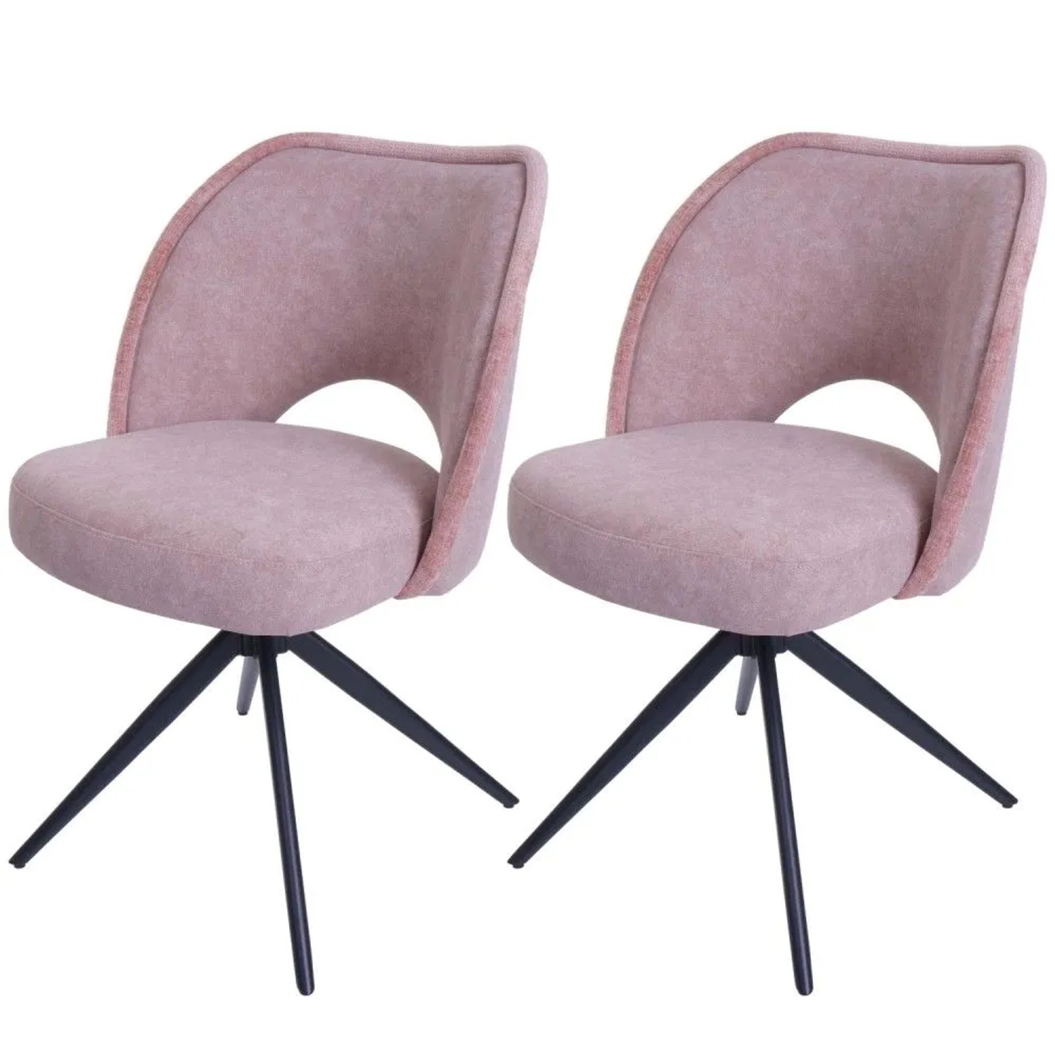 MCW Esszimmerstuhl N72 2er-Set Rosa