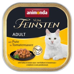Vom Feinsten Katzen-Nassfutter Adult Pute und Tomatesauce 100 g
