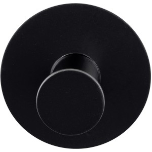 Schwarzer Wenko Wandhaken Celano aus Edelstahl, rostfrei, zur einfachen Anbringung im Bad.