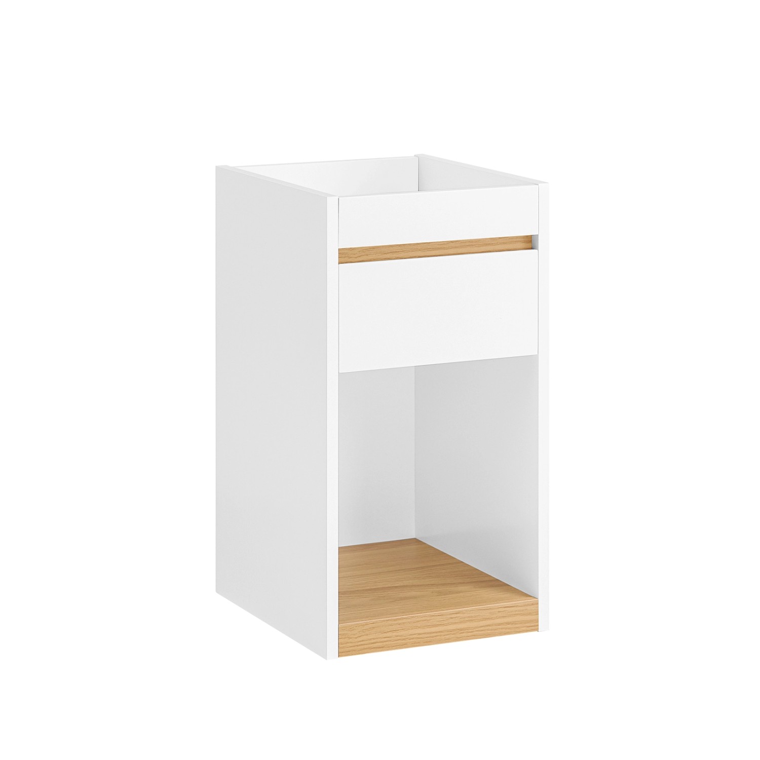 SoBuy Nachttisch Schmal Sofatisch mit Schublade Beistelltisch Weiß FBT137-W günstig online kaufen