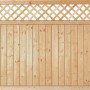 KDI-Sichtschutzzaun Classic mit Rankgitter, Kiefer/Fichte, 180x150 cm.