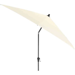 Siena Garden Marktschirm, 250x250 cm, Ecru, mit Kurbelmechanik.