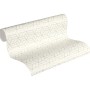 Rolle PROFHOME Vliestapete mit geometrischem Muster in Silber, Grau und Weiß.