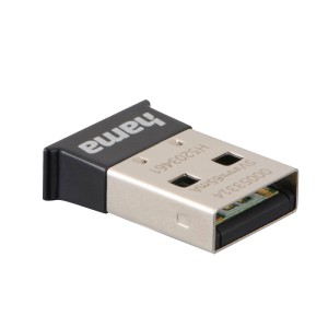 Hama Bluetooth-USB-Adapter 5.4, schwarz-silber, kompakter USB-A Dongle für Computer & Multimedia.