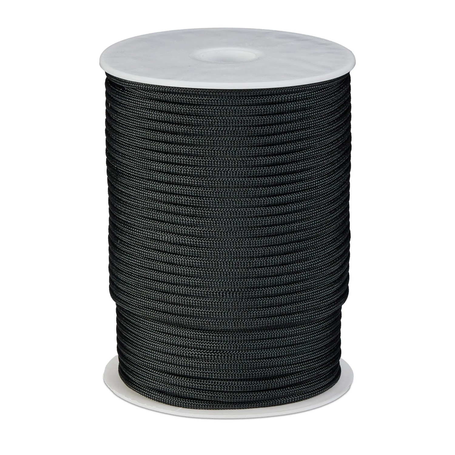 Relaxdays Paracord Nylon Schwarz Reißfest Wetterfest 80 m 4 mm 670 g