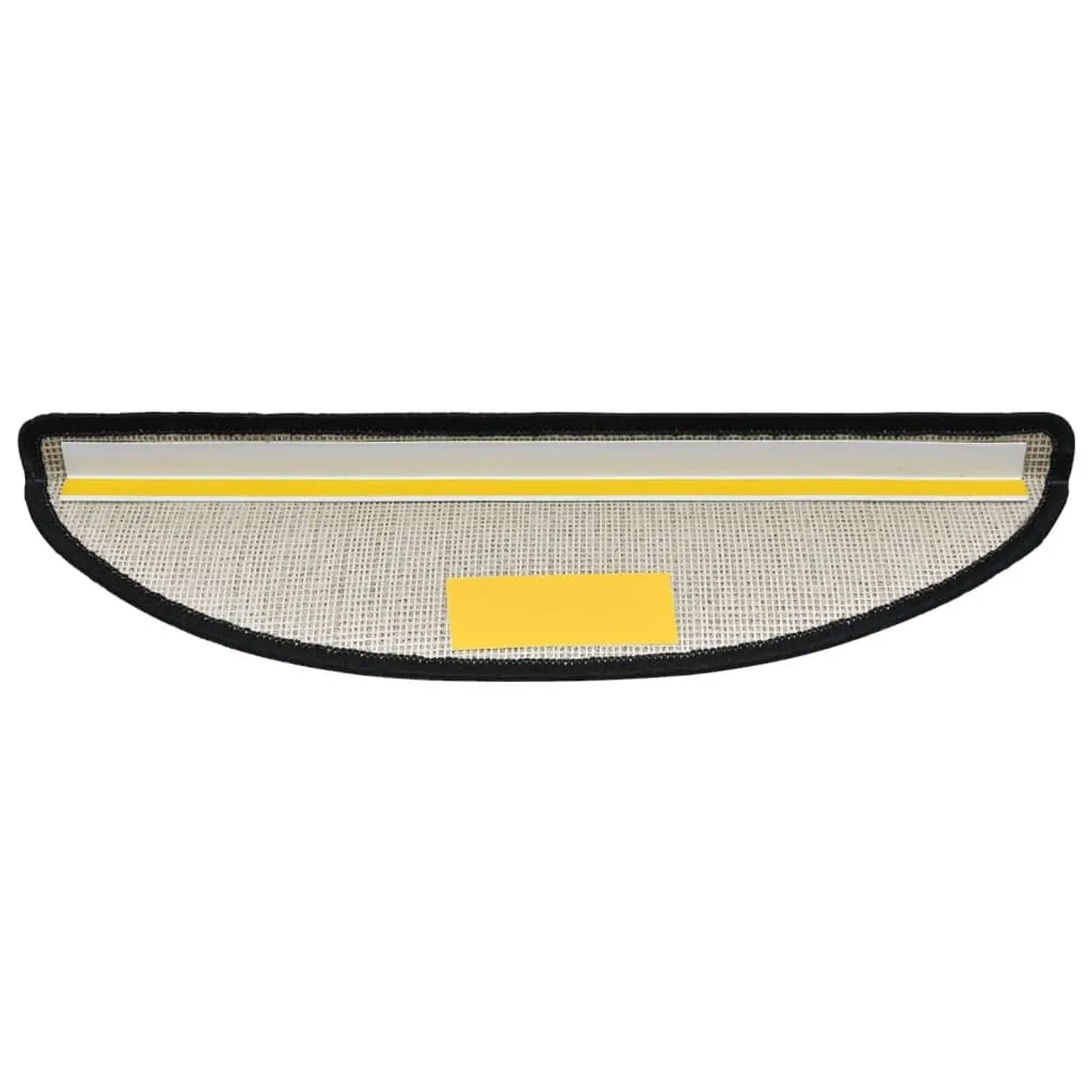 Anthrazitfarbene Stufenmatte (56x17 cm) mit Klebestreifen für sicheren Halt.