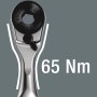 Detailaufnahme Wera Zyklop Mini 2 Knarre mit 65 Nm Drehmoment. Ideal für enge Räume.