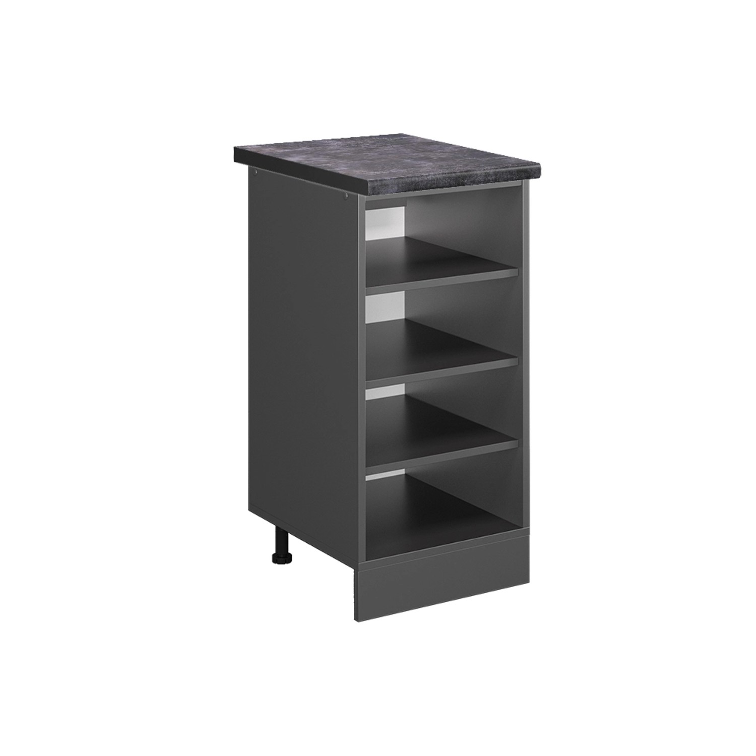 Vicco Küchenregal R-Line Offener Küchenschrank Anthrazit/Anthrazit 40 cm AP günstig online kaufen