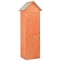 vidaXL Garten-Geräteschuppen aus Holz, 71x60x213cm, mit 4 Türen und 2 Regalen.