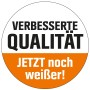 Aufkleber: Verbesserte Qualität der OBI Wandfarbe Arcticweiss, jetzt noch weißer.