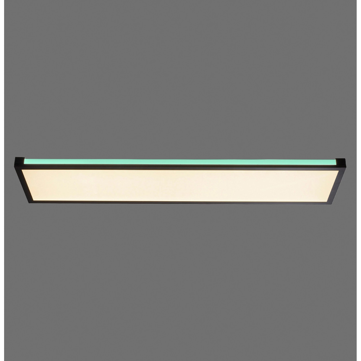 Just Light. LED-Deckenleuchte Mario Schwarz 100 cm x 25 cm CCT/ RGB