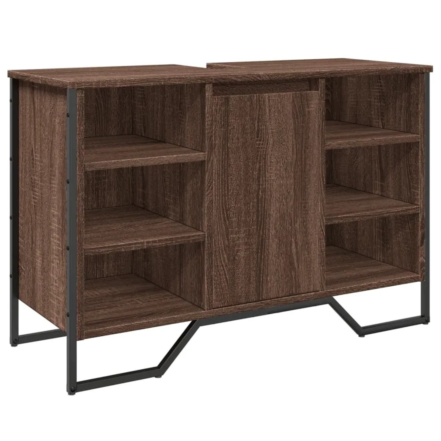 vidaXL Waschbeckenunterschrank Braun Eichen-Optik 91x35x60 cm 848668 günstig online kaufen