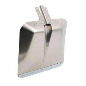Galaflor Aluschaufel Größe 9 aus Aluminium mit Stahlkante, 2,5 mm Materialstärke, 38 cm Arbeitsbreite.