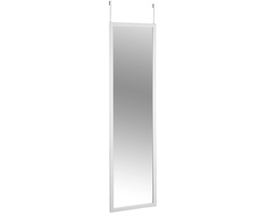 DRULINE Türspiegel Tür Spiegel Hängespiegel Rahmenspiegel 35x95cm (Weiß)