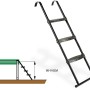 Schwarze EXIT Trampolin Leiter für Rahmenhöhe 95-110cm, Zubehör für sicheren Aufstieg.