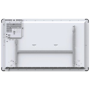 Rückansicht des weißen Bosch Konvektor HC 4000-20 mit Wandhalterung. Elektrisches Heizgerät für Raumheizung.