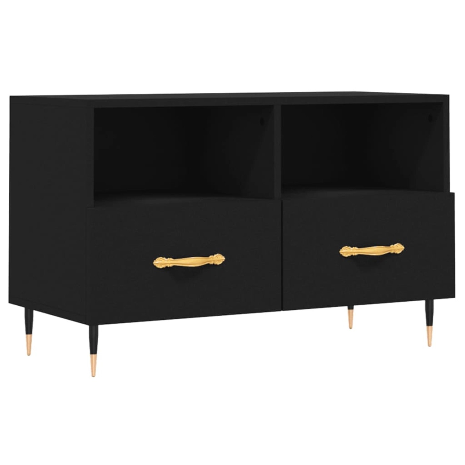 VidaXL TV-Schrank Schwarz 80x36x50 cm Holzwerkstoff  Modell 6 günstig online kaufen