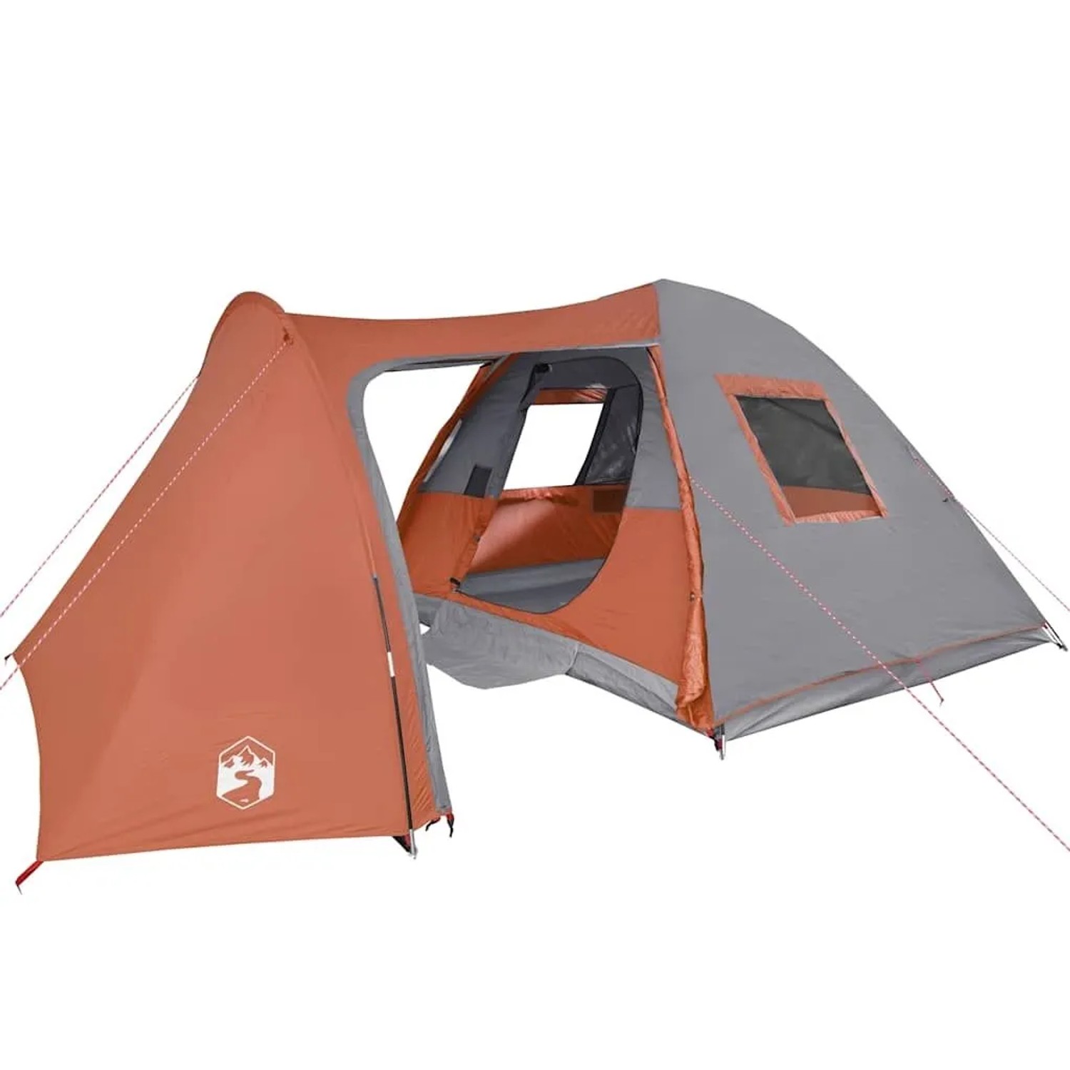vidaXL Kuppel-Familienzelt 6 Personen Orange Wasserdicht 94355