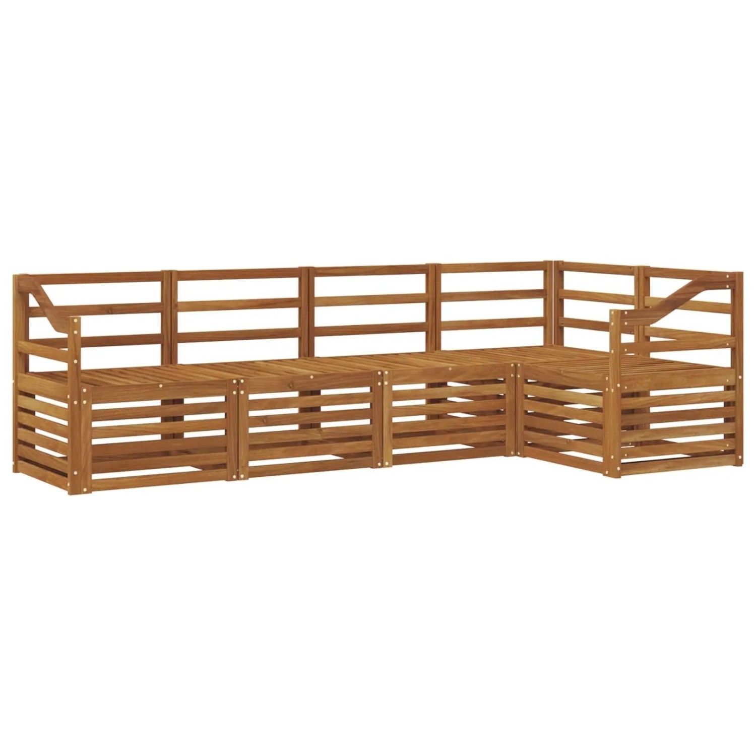 vidaXL Sofagarnituren 5 Tlg Natur Massivholz Akazie 3374824