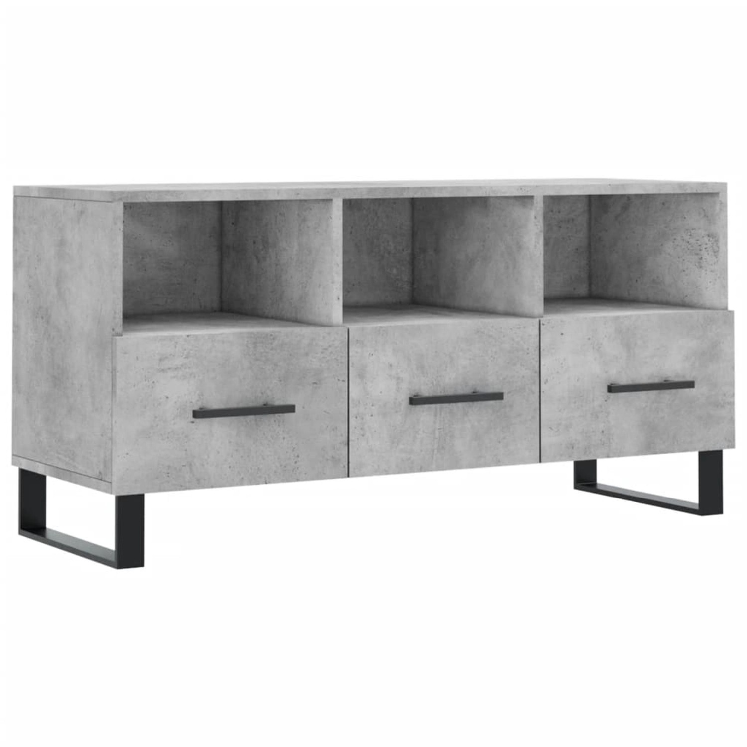 VidaXL TV-Schrank Betongrau 102x36x50 cm Holzwerkstoff  Modell 6 günstig online kaufen