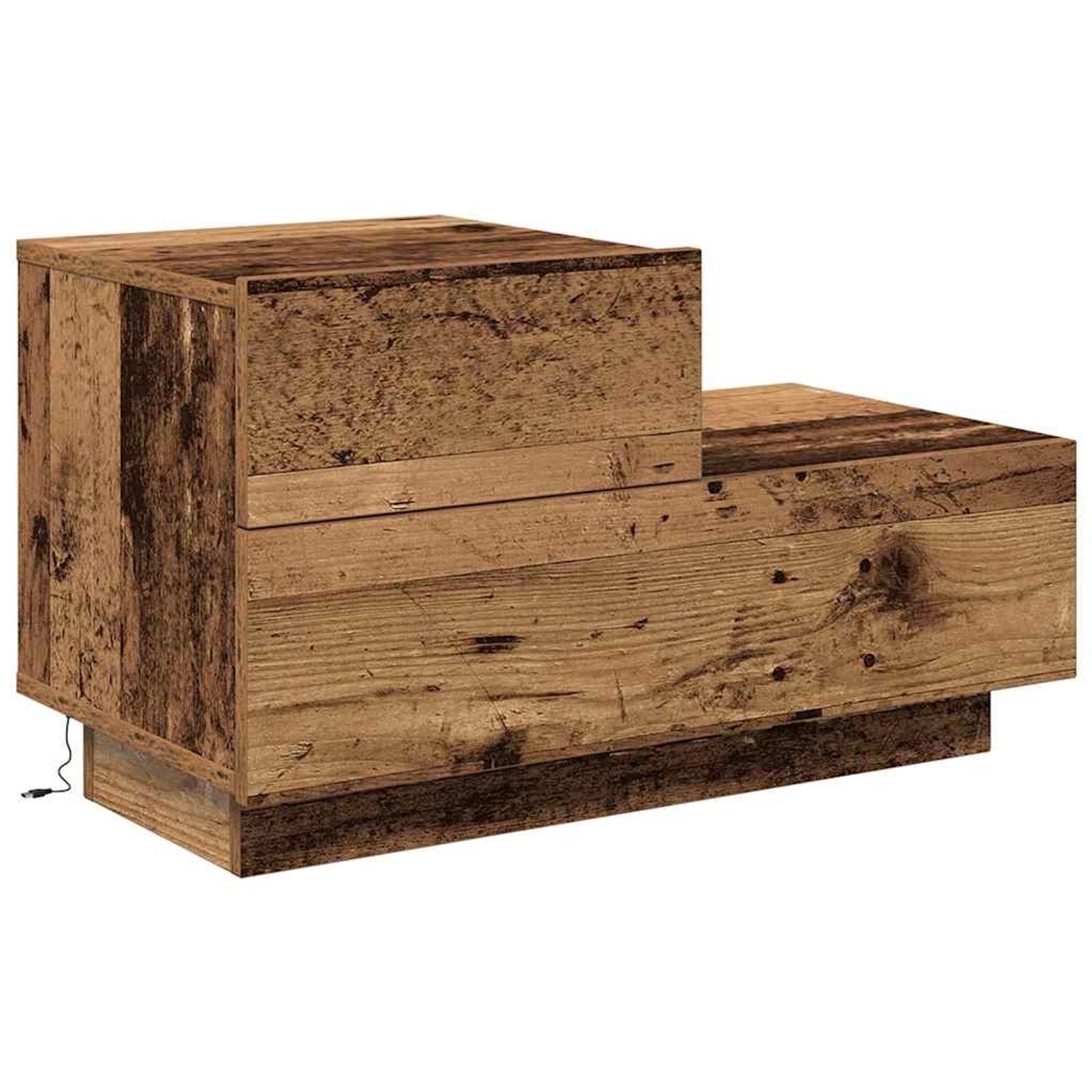 vidaXL Nachttisch Altholz 70 x 36 x 40,5 cm Holzwerkstoff 863063