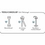 Checkliste: Werkzeug für Waschtischarmatur-Montage (Maulschlüssel, Armaturenzange, Standhahnmutter)