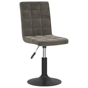 vidaXL Esszimmerstühle 2 Stk Drehbar Dunkelgrau Samt 335742