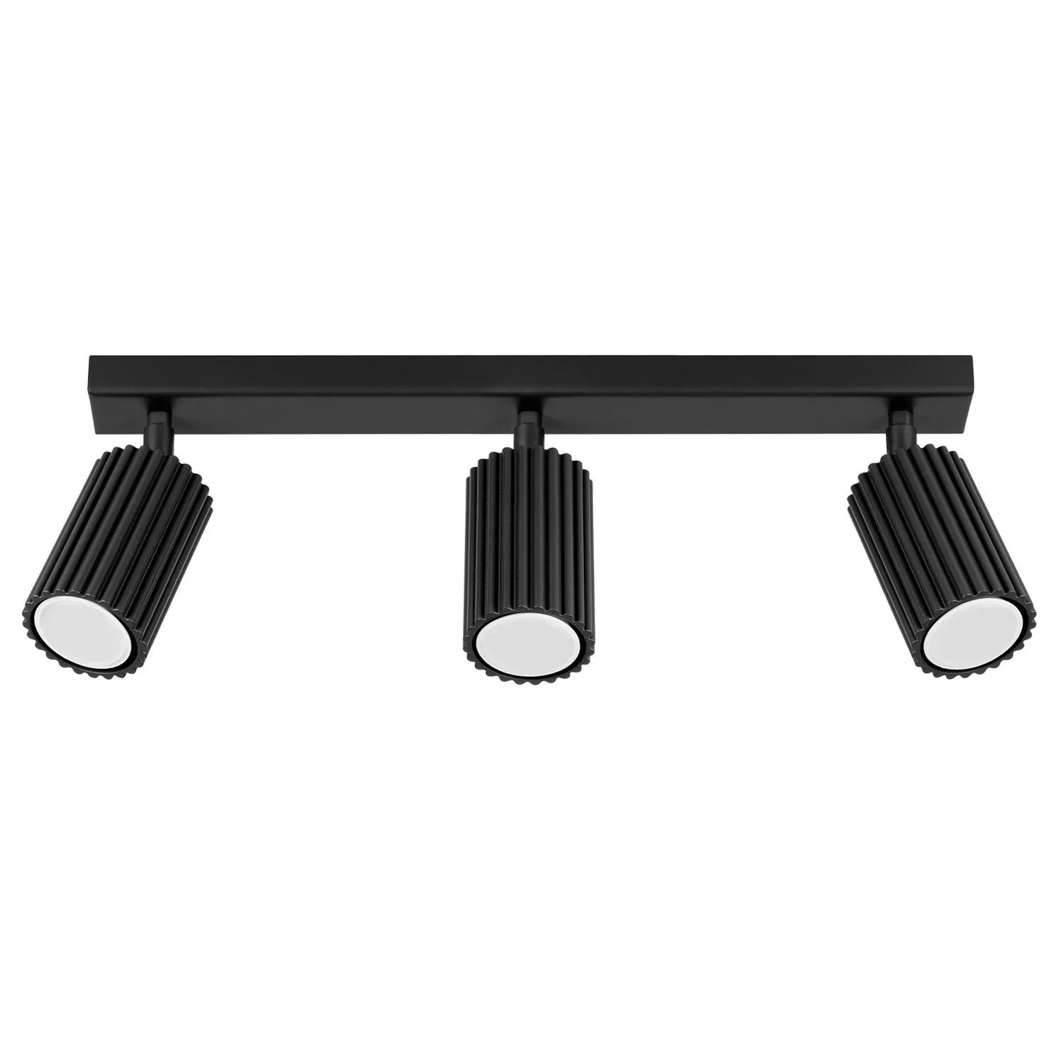 Licht-Erlebnisse Spot Strahler Schwarz 45 CM Breit Aluminium GU10 3-Flammig Länglich Modern