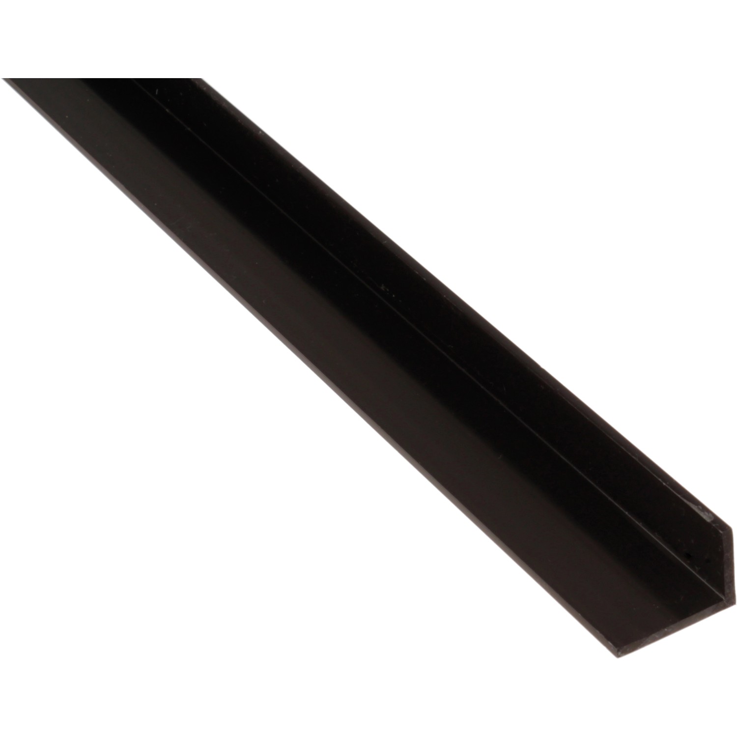 Winkelprofil ungleichschenklig Kunststoff 10 mm x 40 mm x 2.000 mm Schwarz