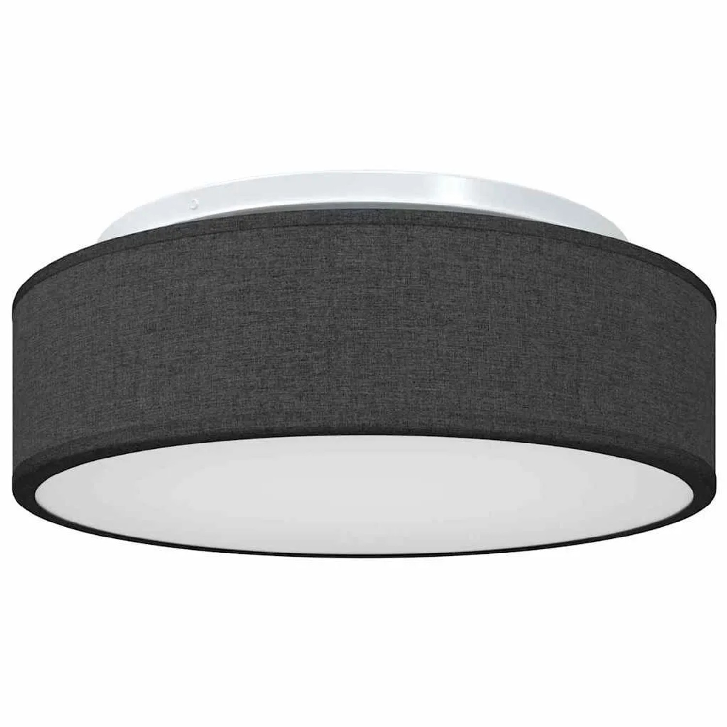 vidaXL Deckenlampe mit Strahlern Schwarz 38 x 38 x 13,5 cm Stoff 42001206