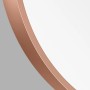 Detailansicht: Runder DSK Design Wandspiegel Silver Coiffeur Ø 80 cm mit Kupferrahmen.