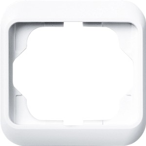 Busch-Jaeger Abdeckrahmen 1-fach Alpha Nea, studioweiß, für Schalter und Steckdosen.