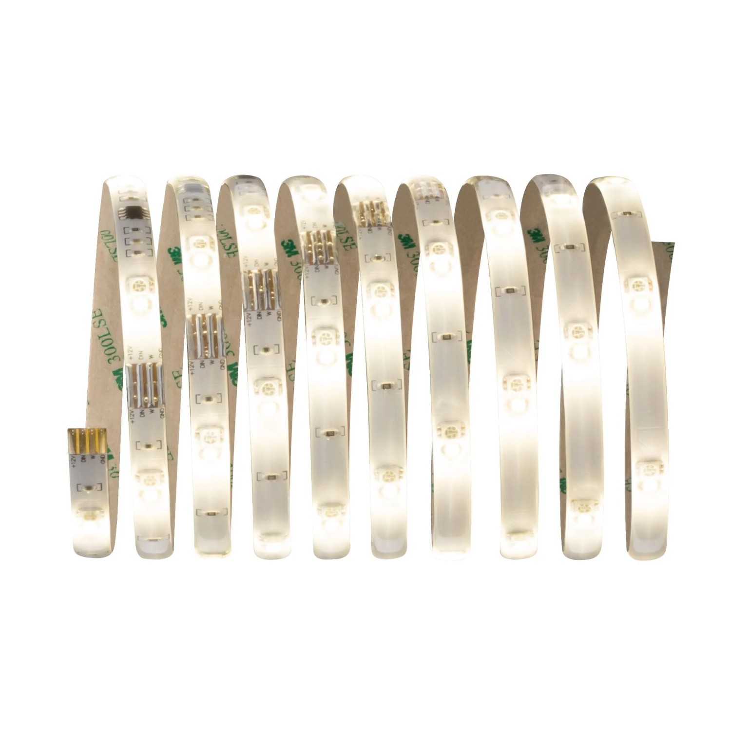 Paulmann LED-Strip Set, 3m, RGBW, mit Farbwechselfunktion. Flexibler LED Streifen, warmweiß leuchtend.