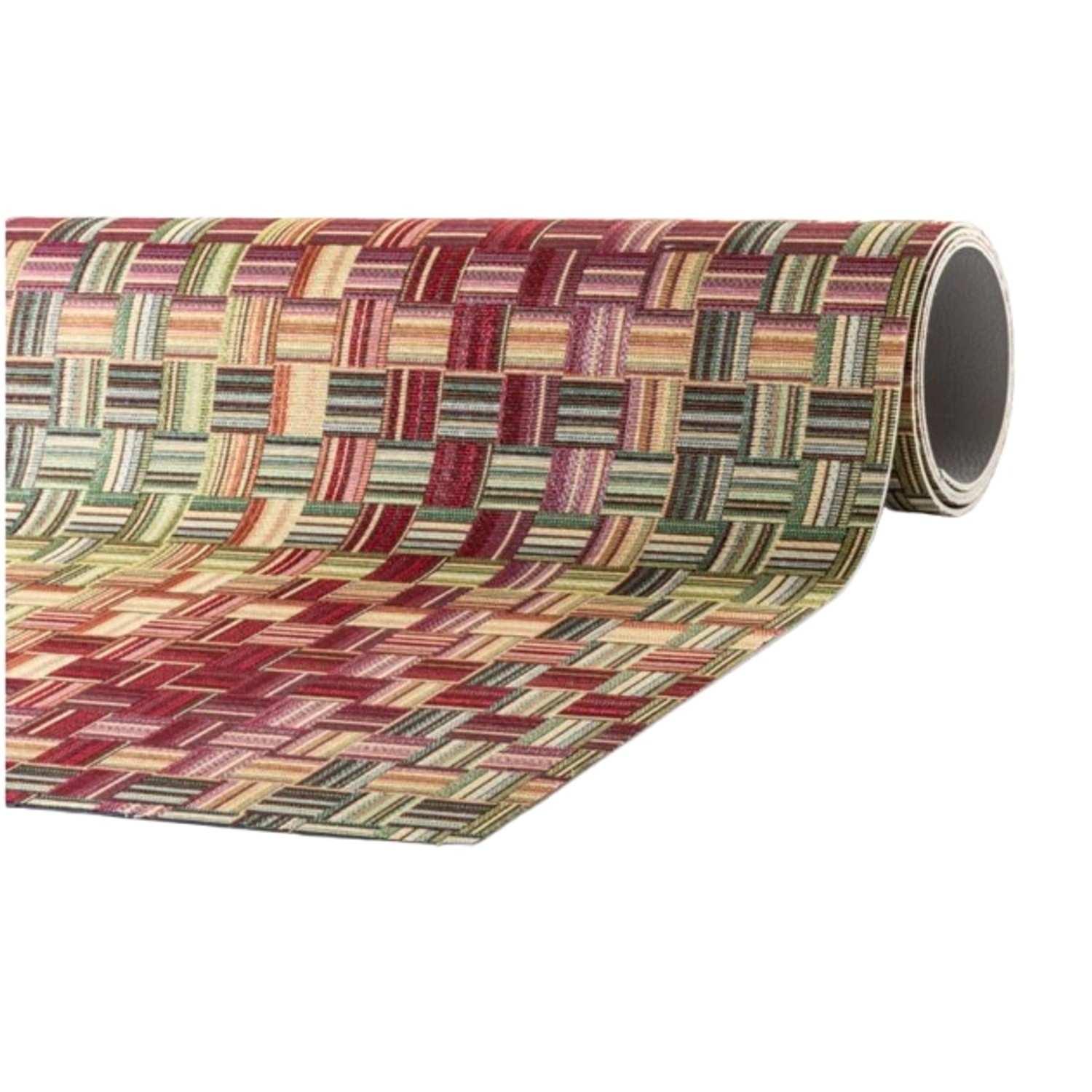 Thumbnail - Peyer Syntex Mira Jacquard Teppich Flechtgewebe Bunt 80 x 200 cm