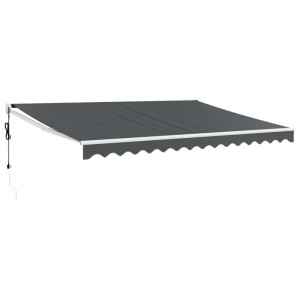 vidaXL Elektrische Markise mit Kurbel Anthrazit 4x3 m 3154488