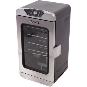 Char-Broil Elektro-Räucherofen Digital Smoker mit Edelstahl-Räucherrosten und LED-Display.