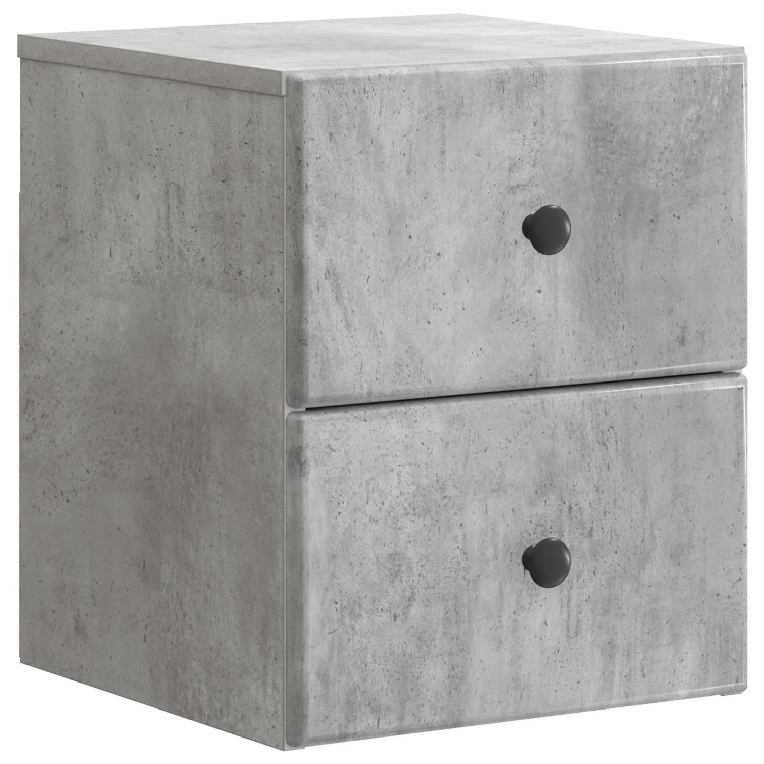 vidaXL Wandmontierter Nachttisch Betongrau 34,5 x 33 x 40 cm 899151