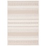 Beiger Outdoor Teppich Ottawa Stripes 120x170cm von Pergamon. Flachgewebe mit Streifenmuster.