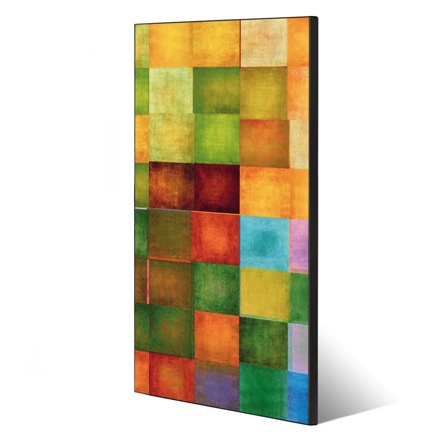 Banjado Magnettafel 37x78cm mit Farbkasten-Motiv. Magnetwand aus Metall für Notizen und Fotos.