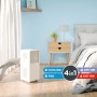 Mobiles Klimagerät KGM 12000-58 im Schlafzimmer, mit Kühl-, Heiz- und Entfeuchtungsfunktion.