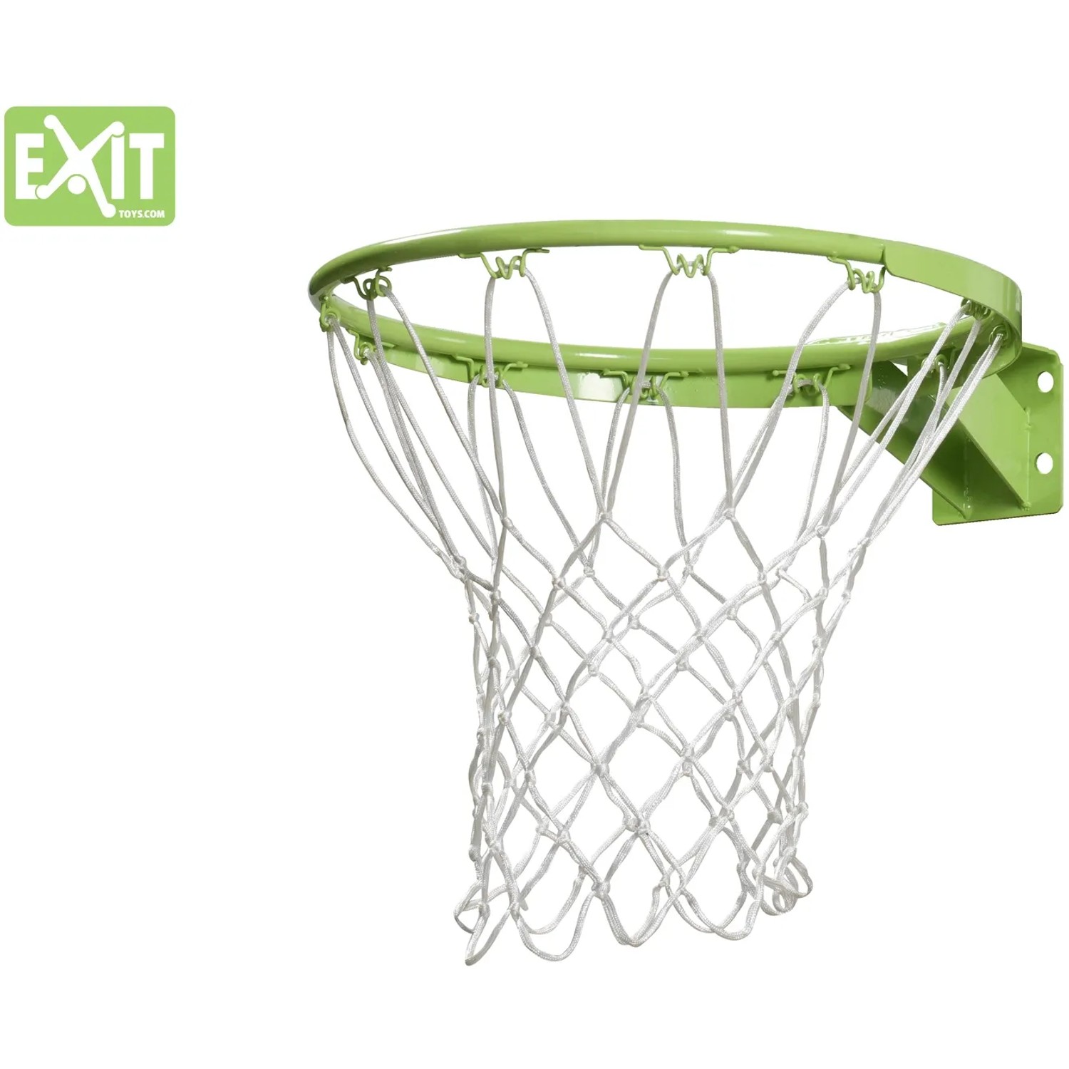 Grüner EXIT Basketballring mit Netz für Spiel & Spaß im Garten.