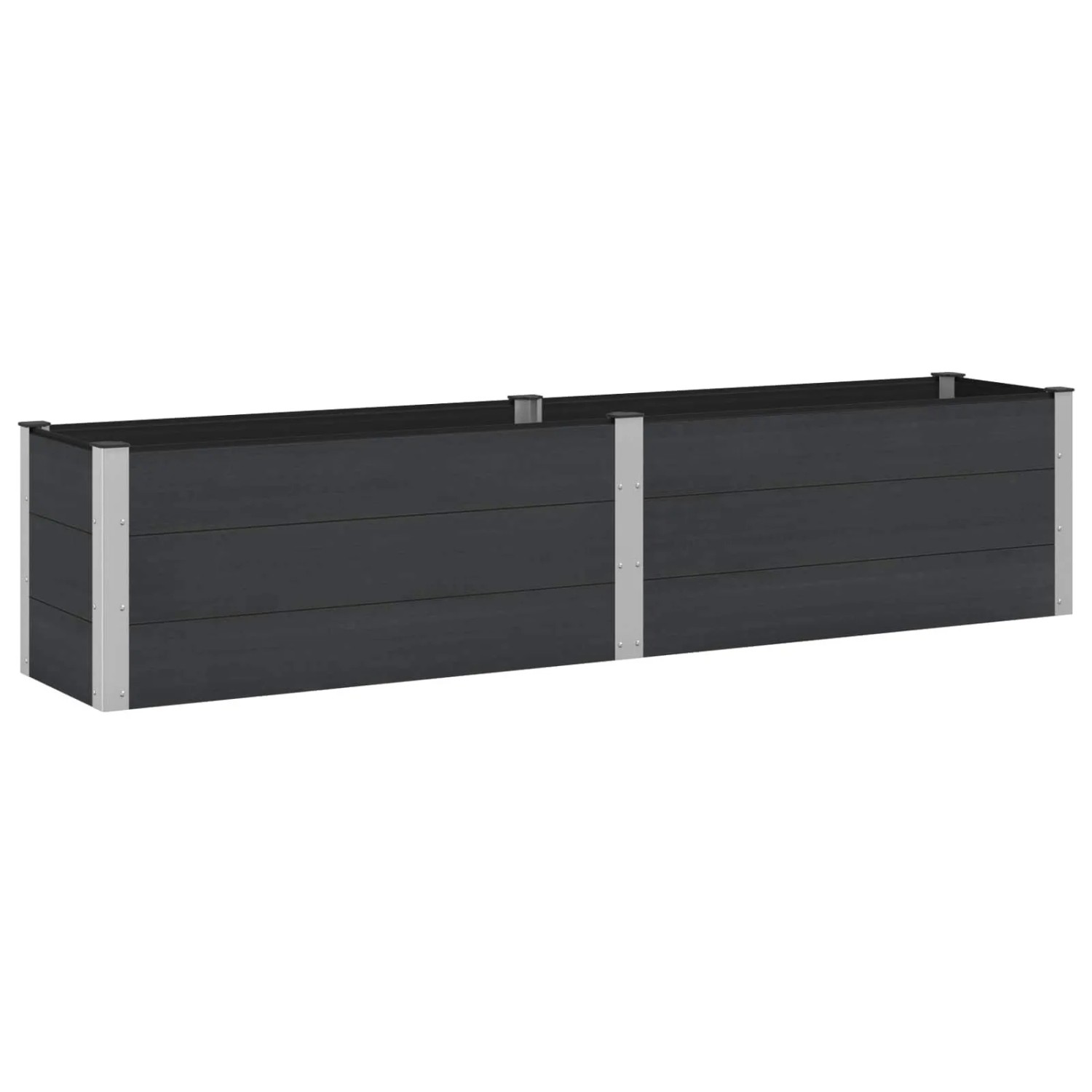 vidaXL Hochbeet Schwarz 250 x 50 x 54 cm 42038988