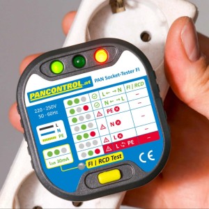 Pancontrol PAN Socket-Tester FI Steckdosenprüfer
