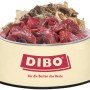 Dibo Hunde-Barf Aktiv-Mix im Napf: Frostfutter mit Rindfleisch, Mägen, Lunge und Leber.