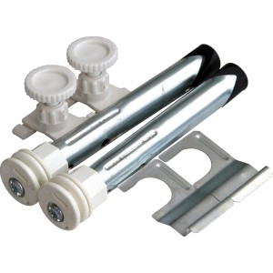 Sanitop-Wingenroth Bohrkonsolen-Befestigungssatz für Heizkörper, höhenverstellbar.