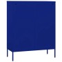 Marineblauer vidaXL Lagerschrank aus Stahl, 80x35x101,5 cm, Büroschrank mit 4 Türen.