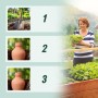 Relaxdays Ollas 3er Set: Terrakotta Bewässerungssystem für Garten- und Hochbeete, wassersparend.