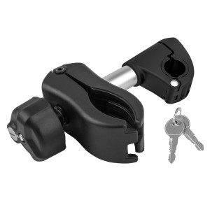 Eufab Rahmenhalter für Heckträger, abnehmbar, mit Schlüssel. Fahrrad sicher transportieren.